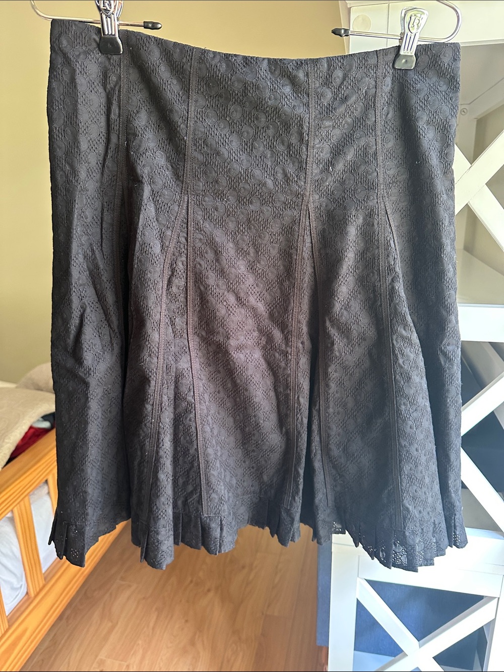 Nanette Lepore Black Lace Circle Skirt (all black - no stains)